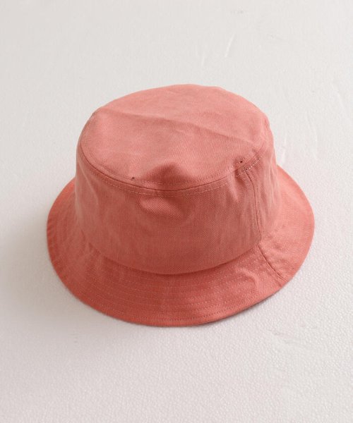 GLOSTER(GLOSTER)/WASHED BUCKET HAT/ピンク