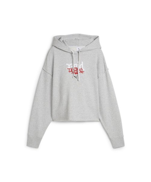 PUMA(PUMA)/ウィメンズ PUMA x X－girl グラフィック フーディ/LIGHTGRAYHEATHER