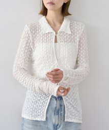 DRESSTERIOR/CODE A｜shrink lace blouse/505983624