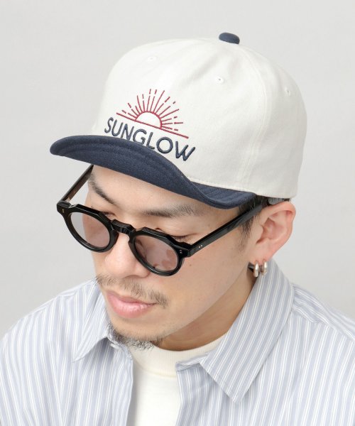 Besiquenti(ベーシックエンチ)/BASIQUENTI ベーシックエンチ キャップ 帽子 ショートバイザー ロゴ刺繍 SUNGLOW/ネイビー