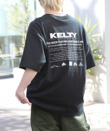 KELTY(KELTY)/別注【KELTY】 Back Print vintage archive LOGO crewneck Tee ヴィンテージ ロゴ Tシャツ バックプリント/ブラック 