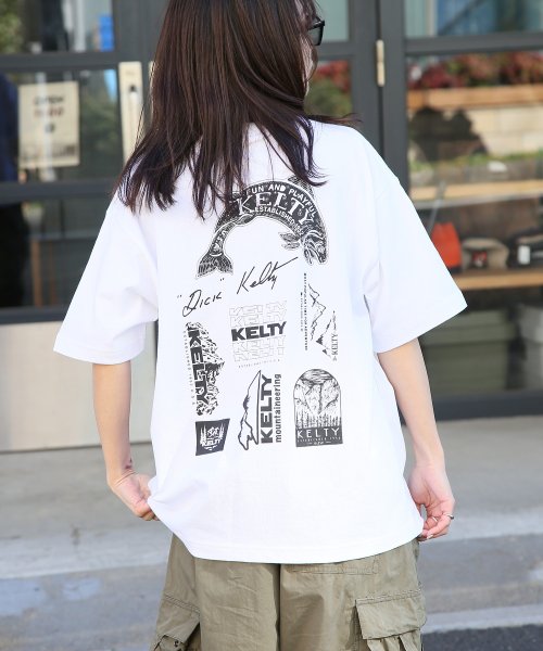 KELTY(KELTY)/別注【KELTY】Back Print vintage archive LOGO crewneck Tee ヴィンテージアーカイブ ロゴ クルーネック Tシャツ/ホワイト