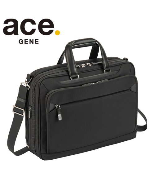 ace.GENE(ジーンレーベル)/エース ジーンレーベル ビジネスバッグ ブリーフケース メンズ ブランド 通勤 拡張 撥水 A4 B4 16L/23L PC ace. GENE 68303/ブラック