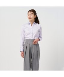 TOKYO SHIRTS/【超形態安定】 スキッパー衿 綿100% 長袖レディースシャツ/505984305