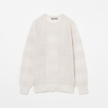 HELIOPOLE/SHEER BORDER CREW NECK/505984336