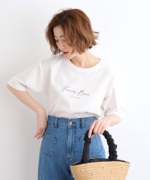 grove/雑誌掲載商品【洗える／UVカット／接触冷感】5分袖ロゴTシャツ/505984476