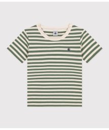 PETIT BATEAU(プチバトー)/ボーダー半袖Ｔシャツ/グリーン