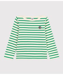 PETIT BATEAU(プチバトー)/マリニエール長袖プルオーバー/ホワイト