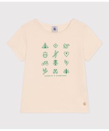 PETIT BATEAU(プチバトー)/プリント半袖Ｔシャツ/ホワイト