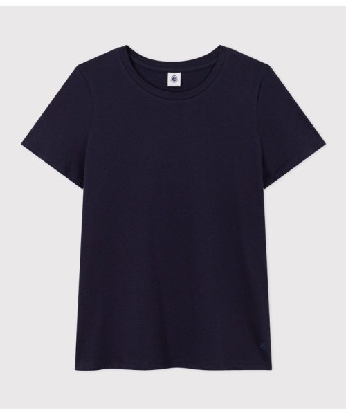 PETIT BATEAU(プチバトー)/ライトジャージ半袖Ｔシャツ/ネイビー