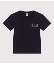 PETIT BATEAU(プチバトー)/プリント半袖Ｔシャツ/ネイビー