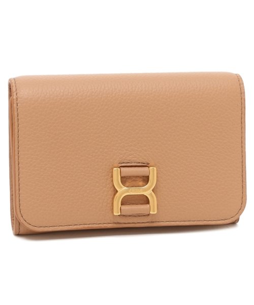 Chloe(クロエ)/クロエ 三つ折り財布 マーシー コンパクト財布 ロゴ ベージュ レディース CHLOE CHC23AP097I31 26X/その他