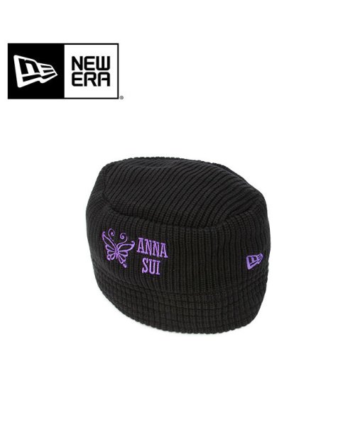NEW ERA(ニューエラ)/ニューエラ アナスイ バケットハット 帽子 NEWERA Knit Bucket ANNA SUI/ブラック