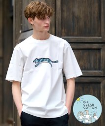 DRESSTERIOR(ドレステリア)/【接触冷感/抗菌防臭/消臭】ICE CLEAR COTTON ブルータイガーTシャツ/ホワイト（001）