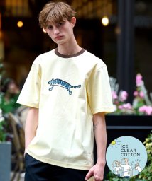 DRESSTERIOR(ドレステリア)/【接触冷感/抗菌防臭/消臭】ICE CLEAR COTTON ブルータイガーTシャツ/ライトイエロー（030）