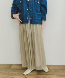 ITEMS URBANRESEARCH(アイテムズ アーバンリサーチ（レディース）)/ラメプリーツスカート/L.BEG