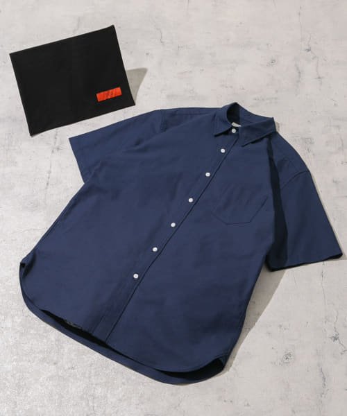 URBAN RESEARCH ROSSO(URBAN　RESEARCH　ROSSO（MEN）)/『抗菌/消臭』『XXLサイズあり』ハイパフォーマンスオックス半袖シャツ/NAVY