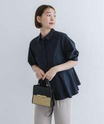 URBAN RESEARCH ROSSO(URBAN　RESEARCH　ROSSO)/F by ROSSO　衿付きペプラムブラウス/NAVY