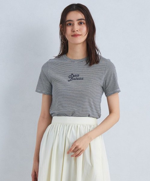 green label relaxing(グリーンレーベルリラクシング)/【別注】＜PETIT BATEAU＞フロント プリント ショートスリーブ Tシャツ/その他1