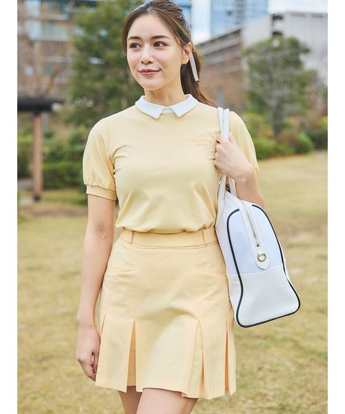 【CELFORD GOLF】タックデザインミニスカート CELFORD GOLF】タックデザインミニスカート（ボトムス