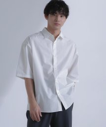 nano・universe(ナノ・ユニバース)/「大人のワイドシャツ」レギュラーカラー　半袖/ホワイト