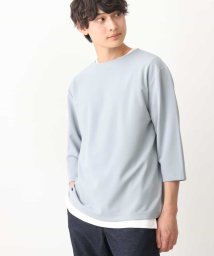 a.v.v (MEN)(アー・ヴェ・ヴェメンズ)/【カットソー+インナーの2点SET】梨地レイヤードプルオーバー(Good Teeシリーズ）/ミント