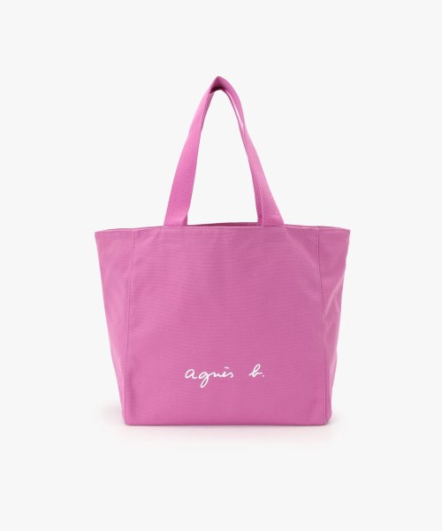 agnes b. VOYAGE FEMME(アニエスベー　ボヤージュ　ファム)/WEB限定 GO03－01 ロゴトートバッグ/ピンク系その他