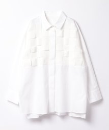 LANVIN COLLECTION/グログランチェックシャツブラウス/505896925