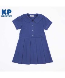 KP(ケーピー)/KPBOY(ケーピーボーイ)リップルポンチのセーラーカラー半袖ワンピース(140)/ネイビー