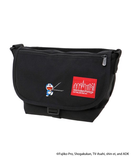 Manhattan Portage(マンハッタンポーテージ)/Nylon Messenger Bag JR Flap Zipper Pocket Doraemon 2024/Black