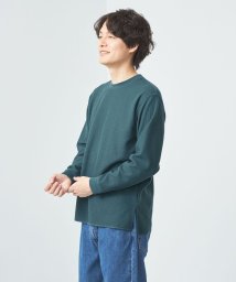 green label relaxing/ラティス ワッフル クルーネック カットソー/505970835