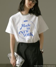 FREE'S MART(フリーズマート)/NYC サークルロゴTシャツ/ホワイト