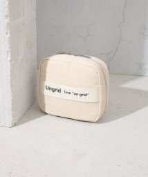 UNGRID bag(アングリッド　バッグ)/撥水ソフトナイロン ロゴテープ 多機能化粧ポーチ/IVO