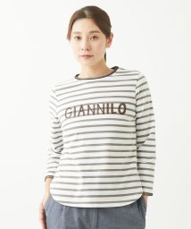 GIANNI LO GIUDICE(ジャンニ・ロ・ジュディチェ)/[洗える・日本製]エココットンロゴカットソー/グレージュ