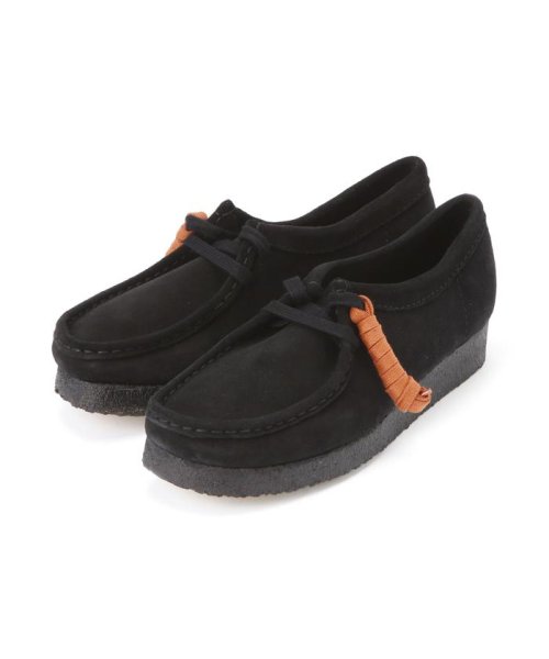 BEAVER(ビーバー)/CLARKS/クラークス　WALLABEE BLACK SUEDE ワラビー　レディース/ブラック