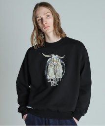 Schott/COLOR FLOCKY  GOAT CREW SWEAT/カラーフロッキー ゴート クルースウェット/505985878