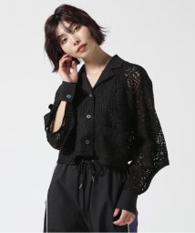 RoyalFlash(ロイヤルフラッシュ)/AULA AILA/GEOMETRIC LACE SHIRT/ジオメトリックレースシャツ/ブラック