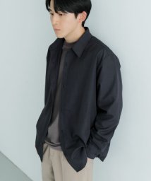 ITEMS URBANRESEARCH(アイテムズアーバンリサーチ（メンズ）)/ポリエステルトロ ロングスリーブ シャツ/BLK