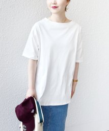 SHIPS WOMEN(シップス　ウィメン)/《予約》*バリエーション ネック スリット ビッグ TEE ◆/ホワイト