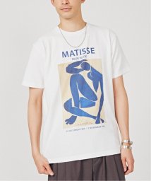 EDIFICE(エディフィス)/【MATISSE / マティス】別注  アートプリント  Tシャツ/ホワイト