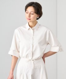 ANAYI(アナイ)/【セットアップ対応商品】エコナットツイルクロップドシャツ/ホワイト