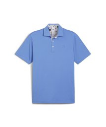 PUMA(プーマ)/メンズ ゴルフ PUMA x ARNOLD PALMER フローラル トリム 半袖 ポロシャツ/BLUESKIES