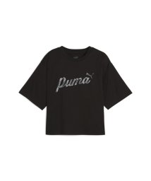 PUMA(PUMA)/ウィメンズ ESS+ ブロッサム グラフィック 半袖 Tシャツ/PUMABLACK