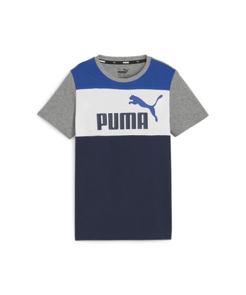 PUMA(プーマ)/キッズ ボーイズ ESS ブロック 半袖 Tシャツ 120－160cm/COBALTGLAZE