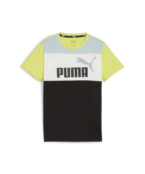 PUMA(プーマ)/キッズ ボーイズ ESS ブロック 半袖 Tシャツ 120－160cm/TURQUOISESURF