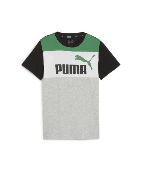 PUMA(プーマ)/キッズ ボーイズ ESS ブロック 半袖 Tシャツ 120－160cm/ARCHIVEGREEN
