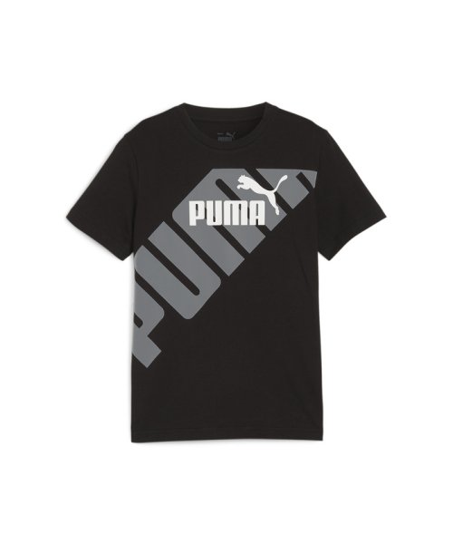 PUMA(プーマ)/キッズ ボーイズ プーマ パワー グラフィック 半袖 Tシャツ 120－160cm/PUMABLACK