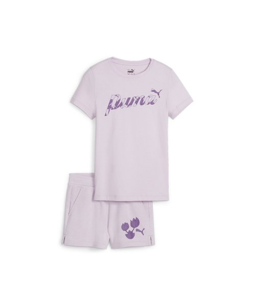 PUMA(PUMA)/キッズ ガールズ ブロッサム 半袖 Tシャツ ショーツ セット 120－160cm/GRAPEMIST