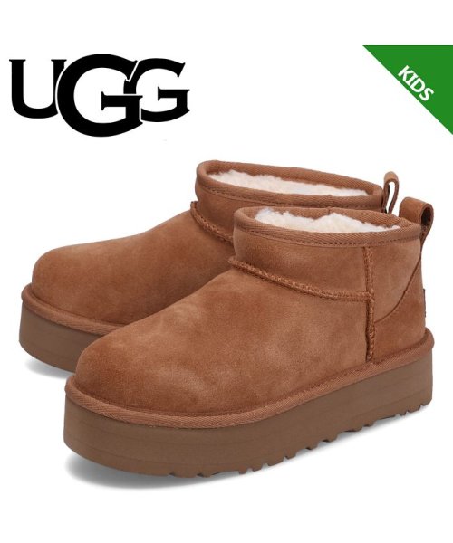 UGG(UGG)/UGG アグ ウルトラミニ プラットフォーム ムートンブーツ クラシック キッズ 厚底 KIDS CLASSIC ULTRA MINI PLATFORM チェス/その他