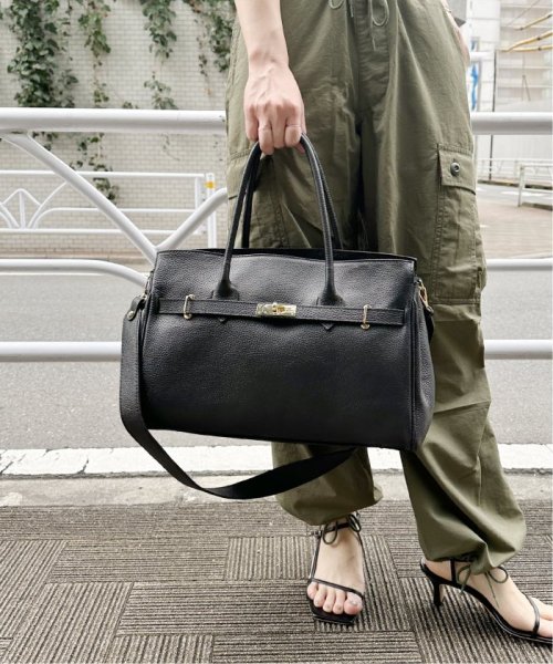 U by Spick&Span(ユーバイ　スピック＆スパン)/≪追加予約≫【AULENTTI/オウレンティ】2WAY TOTE BAG2/ブラック